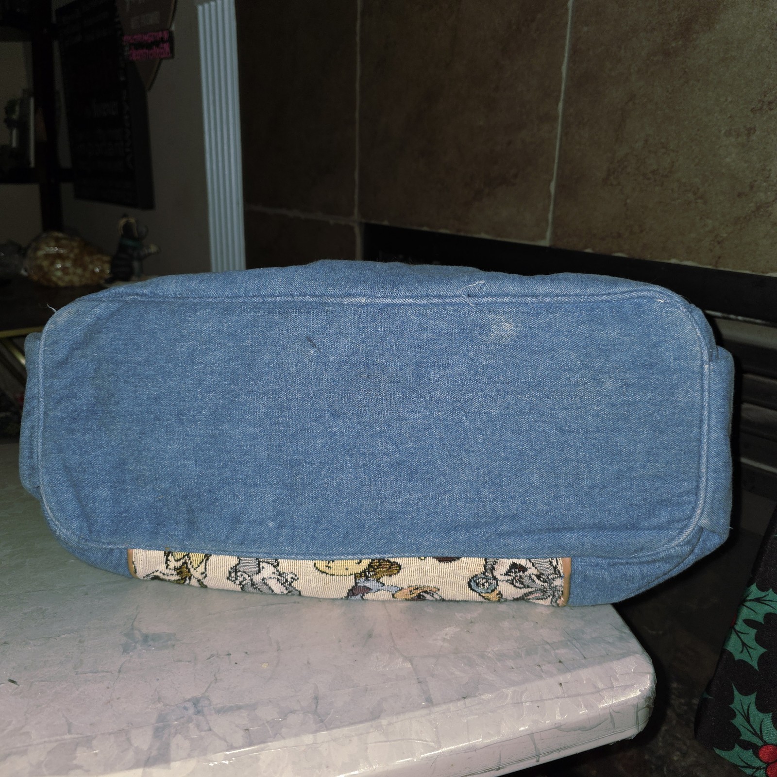 LOONEY TUNES 1996 Vtg Lovables Baby Boom Tapestry Diaper Bag Daffy Tweety Taz