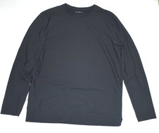 Jacques NY Men's Size L Gray Ribbed Activewear Long Sleeve Shirt