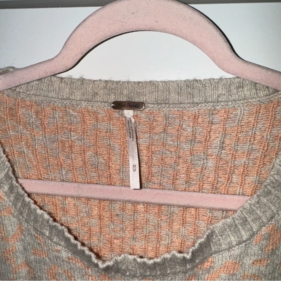 Suéter Free People Cool Cat Leopardo Para Mujer Mediano Tamaño Mezcla de Lana de Alpaca Foto 4 de 4