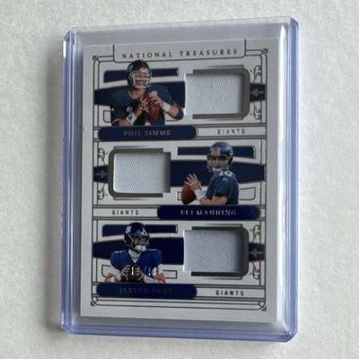 Panini 2025 Natl Treasures Gear Trio GTM-SMD /99 Simms Manning Dart NM/M