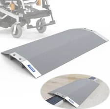 Adjustable Bridge Threshold Aluminum Wheelchair/Scooter Ramp 28.5'' Wide