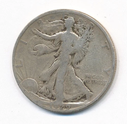 1929 D WALKING LIBERTY SILVER HALF DOLLAR