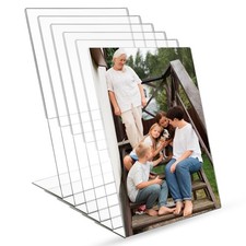 Acrylic Picture Frame for Insert Size: 8x10 inches, 6 Pcs 8X10, Transparent
