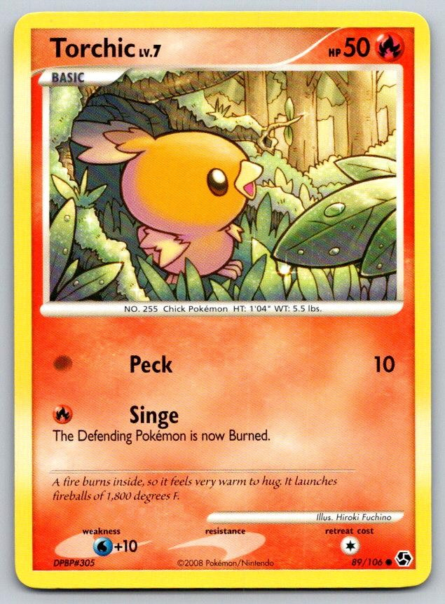 Torchic Great Encounters 89/106 Pokemon Card NM