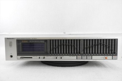 Technics Vintage Graphic Equalizer EQ Sh-8055 Silver Works 12 Band