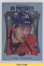 2016-17 Upper Deck UD Portraits Rookie Rainbow Green Foil Zach Sanford READ i9k