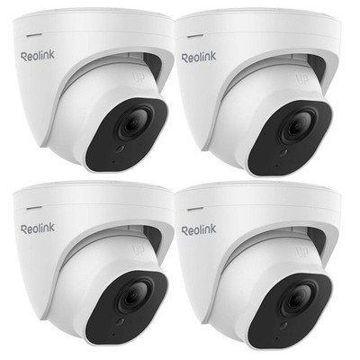 Reolink 4pcs 5MP PoE IP Camera Person Vehicle Detection Night Vision RLC-520A