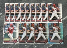 LOT OF 14 Arol Vera Cards 2022 Bowman Chrome Refractor Angels Prospects Draft RC