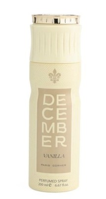 December Vanilla Perfume Spray By Paris Corner 200 ML / 6.67 FL. OZ. BRAND NEW!