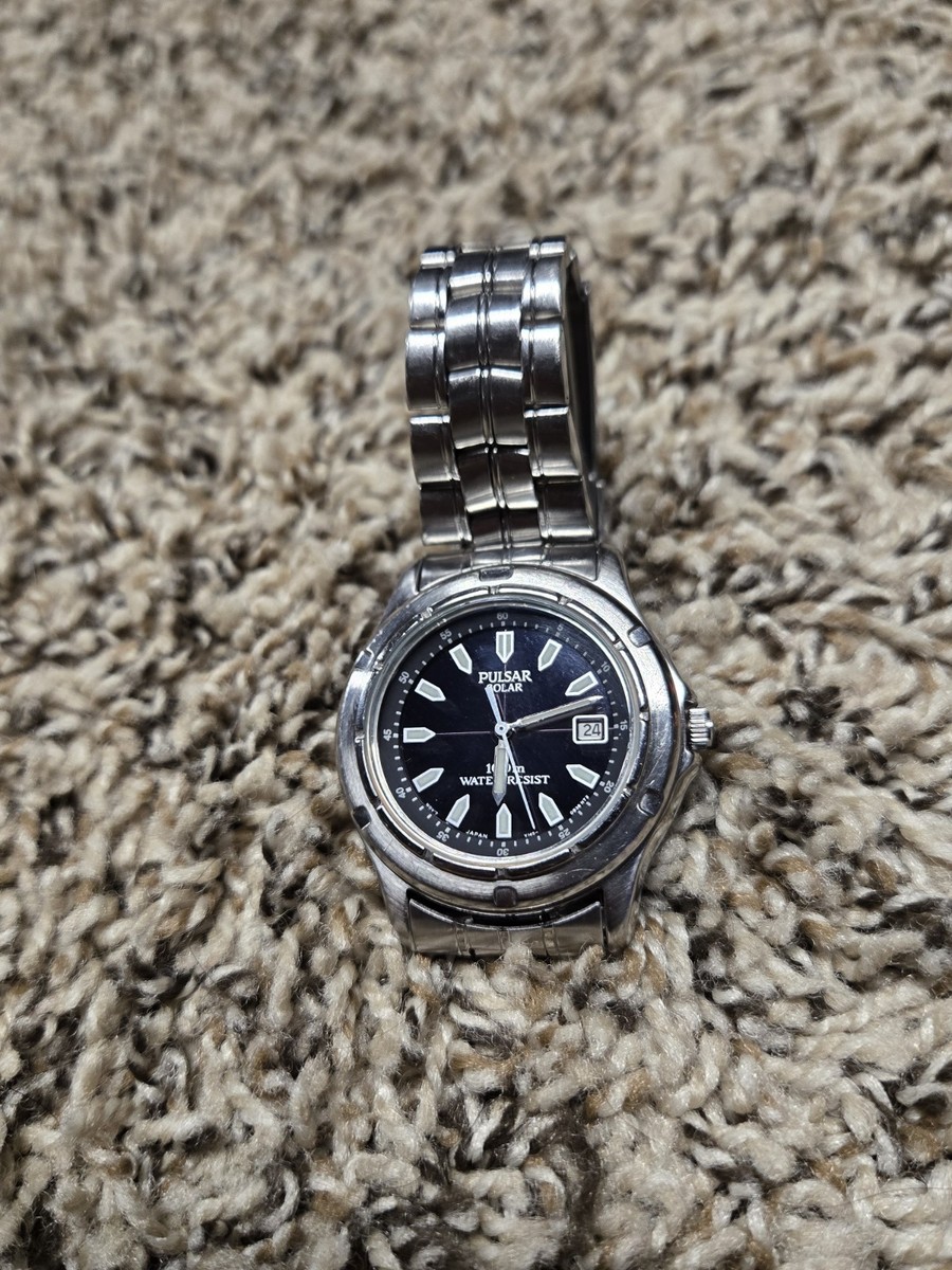 Reloj Pulsar Solar Movimiento de Quartz Referencia V145