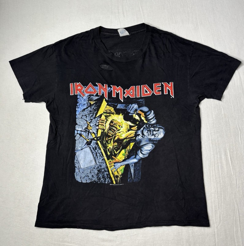 Original Vintage 1990 Iron Maiden No Prayer for the Dying Concert T-Shirt Large