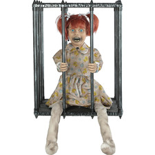 Animated Screaming Caged Kid Walk-Around Costume Accessory   Scary Clown