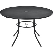 Global Industrial 48" Round Outdoor Steel Mesh Cafe Table 29"H