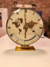 Kienzle Weltzeituhr World Time Tischuhr – Kal. 606E – Vintage–funktionstüchtig 