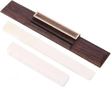 Guitar Bone Bridge Saddle Nut Rosewood Wood Set For Classical... 