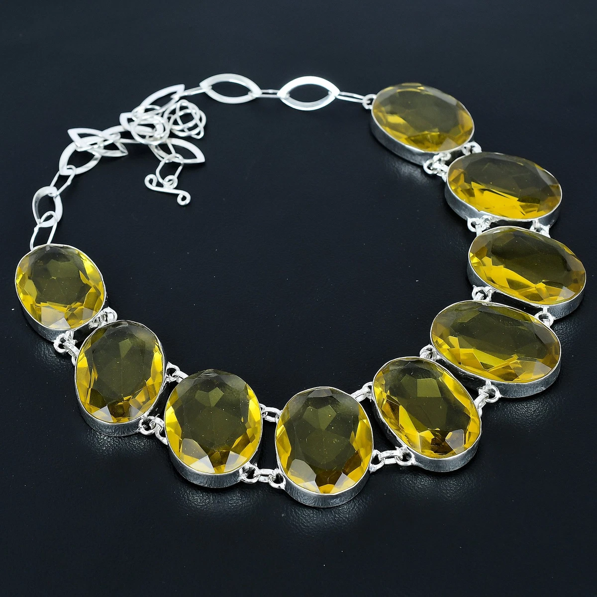 Collier COEURS en ARGENT rhodié et Oxydes Zirconium - Longueur 45 cm ou 50 cm