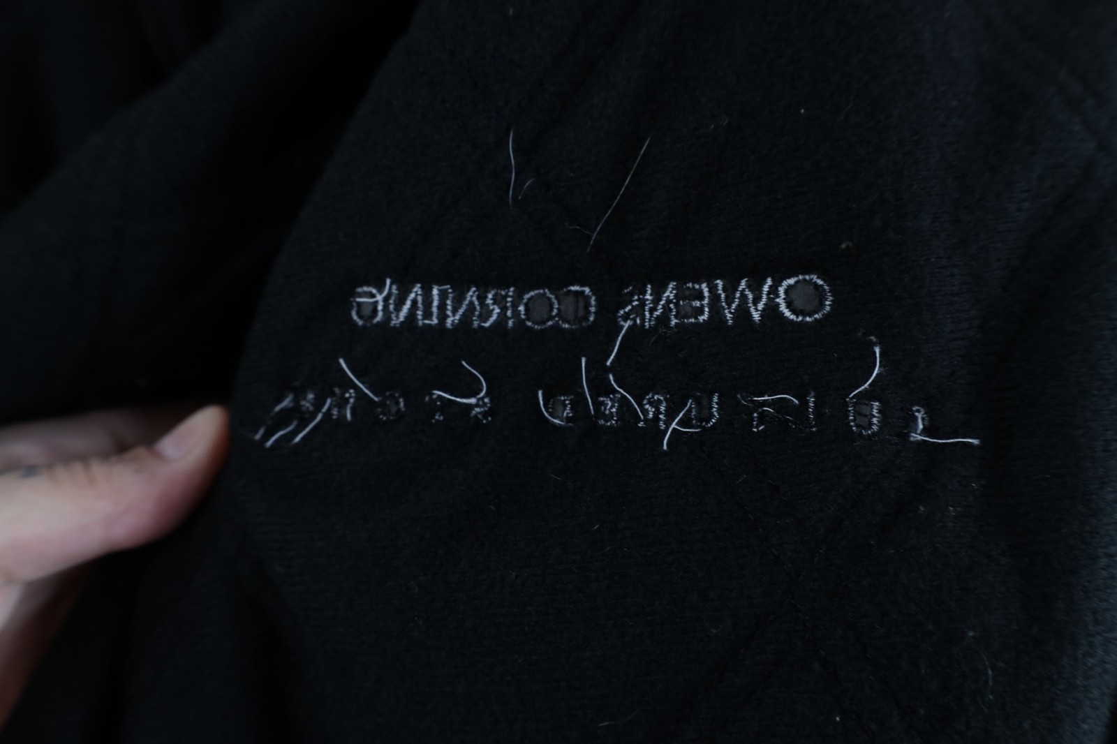 Vintage Mens XL Distressed Owens Corning Quilted Canvas Hooded Work Jacket Brown