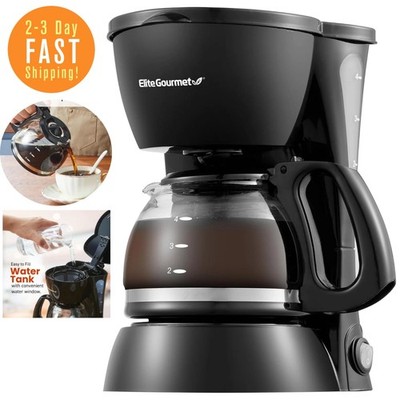 Maquina De Cafe Cafetera Automática 4 Tazas Filtro Electrodomesticos Para Cocina