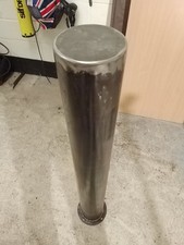 HEAVY DUTY BOLLARD 160MM WIDE 1.3M HIGH ANTI RAM SECURITY 5MM THICK PIPE 26KG ! 