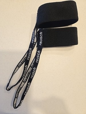Reusch Racing Black Handcuff Wrist Strap Ski Glove Mitten Mitt Used