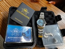 Addiesdive 39mm Automatic NH35 Movement Light Blue Dial