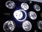 1942-1945 WWII "GEM" UNCIRCULATED JEFFERSON WARTIME 35% SILVER NICKEL COIN SET.! — photo 6