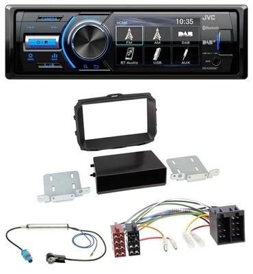 JVC Bluetooth MP3 USB DAB Autoradio für Alfa Romeo Giulietta 2013-2021 ISO - Bild 1 von 4