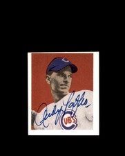Andy Pafko Signed 1949 Bowman 1988 Reprint Chicago Cubs Autograph