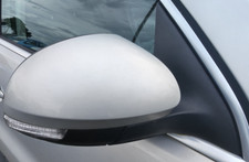 2009 VOLKSWAGEN TIGUAN MK1 DRIVERS SIDE FRONT RIGHT WING MIRROR -SILVER LEAF R7L