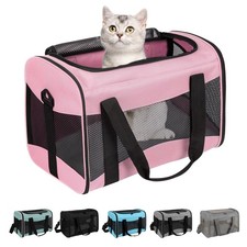 Cat Carrying Case - Pet Carrier Airline 15.0"L x 10.0"W x 10.0"H, pink