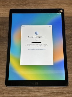 BROKEN AS-IS Apple iPad Pro 12.9'' 1st Gen A1584 WiFi Space Gray 32GB
