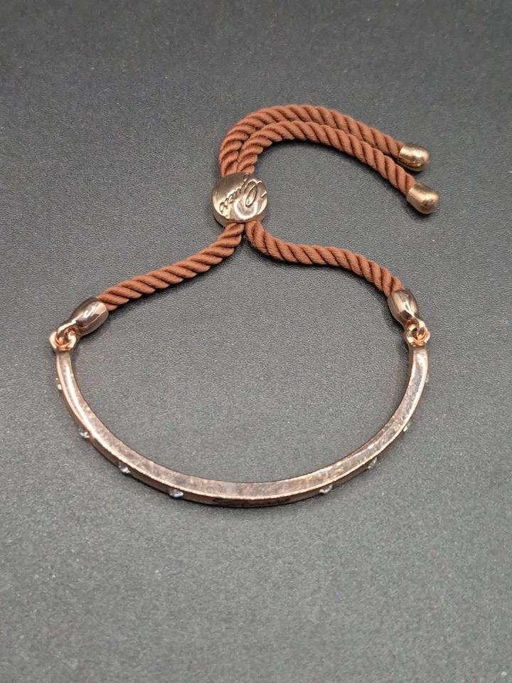 Guess розовое золото тон из нержавеющей стали регулируемый браслет ювелирные изделия блестящий драгоценный камень - Изображение 2 из 4