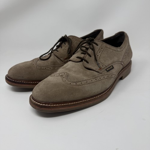 Mephisto Air-Jet Dress Shoes Mens Size 11 Brown Suede Wingtip Oxford Brogue