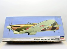 Modellini aerei militari model kit montaggio HURRICANE MK. IIB RED STAR hasegawa