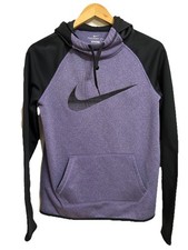 Nike Therma Fit Women Hoodie Size Small Purple Black