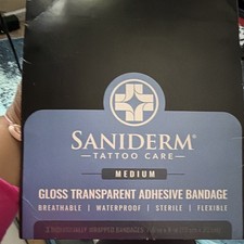 Saniderm Medium Sterile Transparent Waterproof Flexible Breathable Bandage