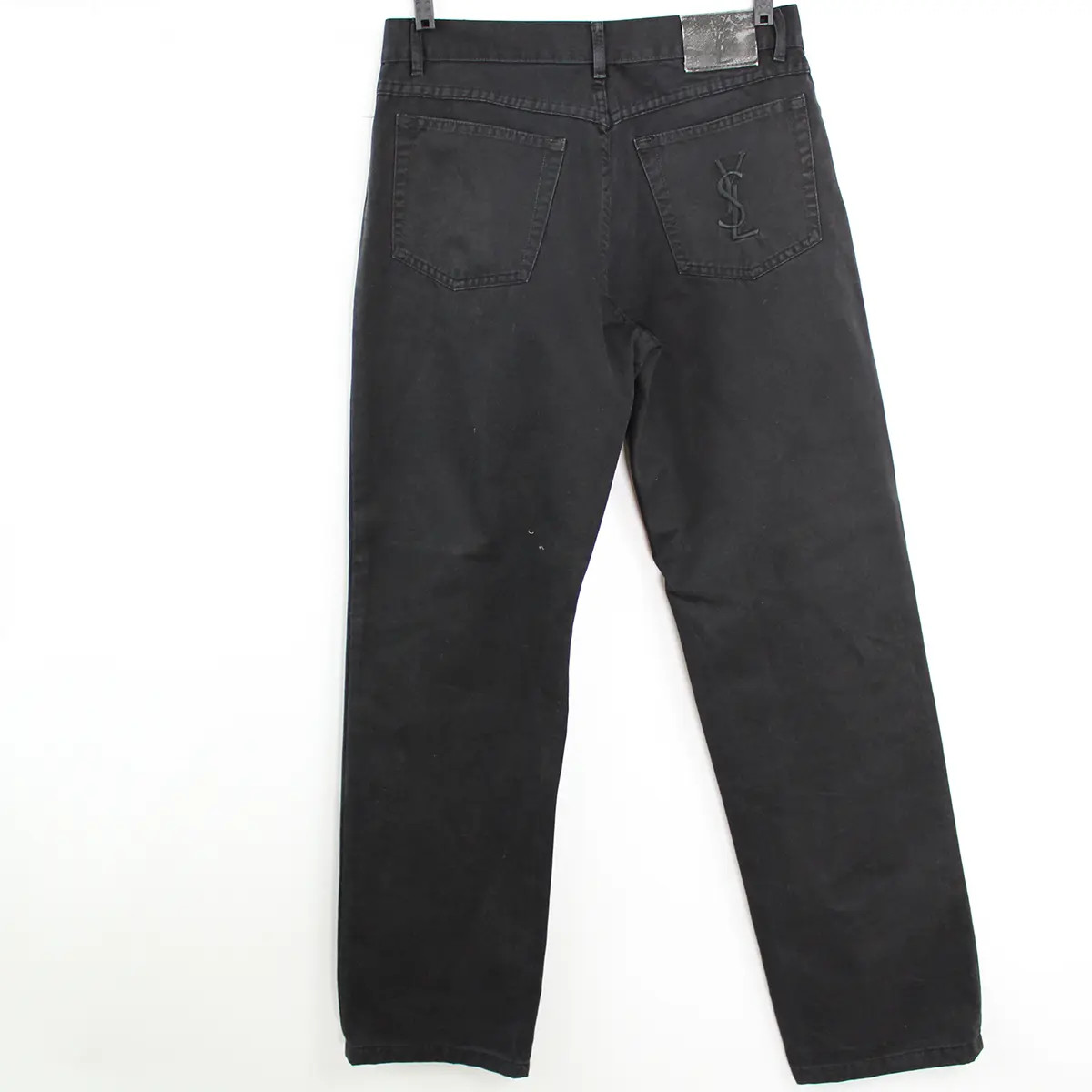 SAINT LAURENT Jeans dritti YSL nero M(32)