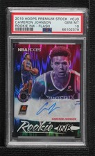 2019 NBA Hoops Premium Stock Flash Prizm Cameron Johnson PSA 10 GEM MT Auto 11oq