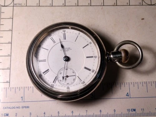 American Waltham Antique Running Sidewinder Pocket Watch Grade 825 Circa 1906