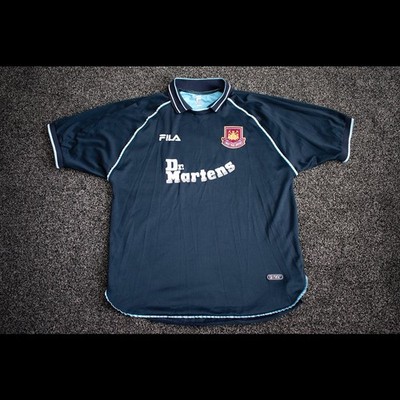 West Ham United Third Fußballtrikot_1999-2000_UK Herren Größe XL