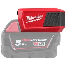 Milwaukee M18TC-0 18V Top-Off Mini Ladegerät bidirektional + Adapter und USB-C Kabel