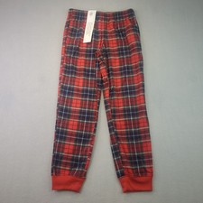 Old Navy Unisex Youth Size 8 Red Green Plaid Flannel Pocketed Pajama Pants NWT
