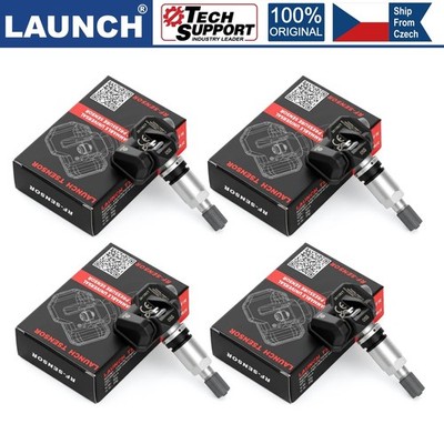 4x LAUNCH LTR-05S TPMS Sensor 315MHz + 433MHz Programmable Universal Metal Valve