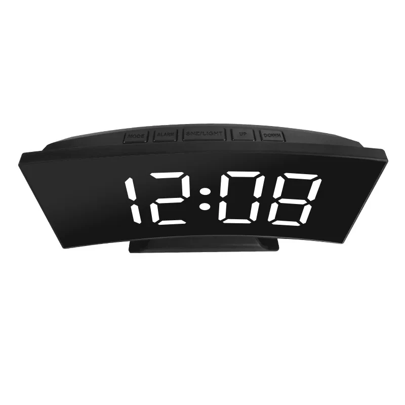 Electronic Alarm Clock Digital LED Large Display Mirror Electronic Clocks - Image 4 of 4
