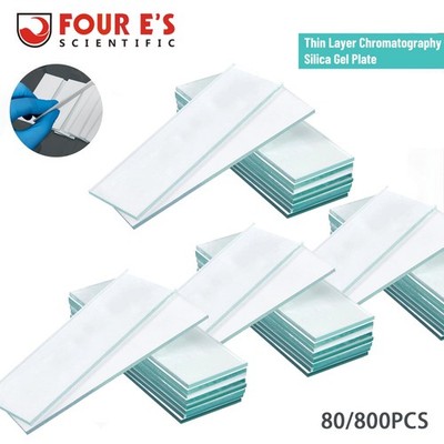 800x Lab Chromatography Plates TLC Plates 25x75mm Lab Thin Layer Chromatography