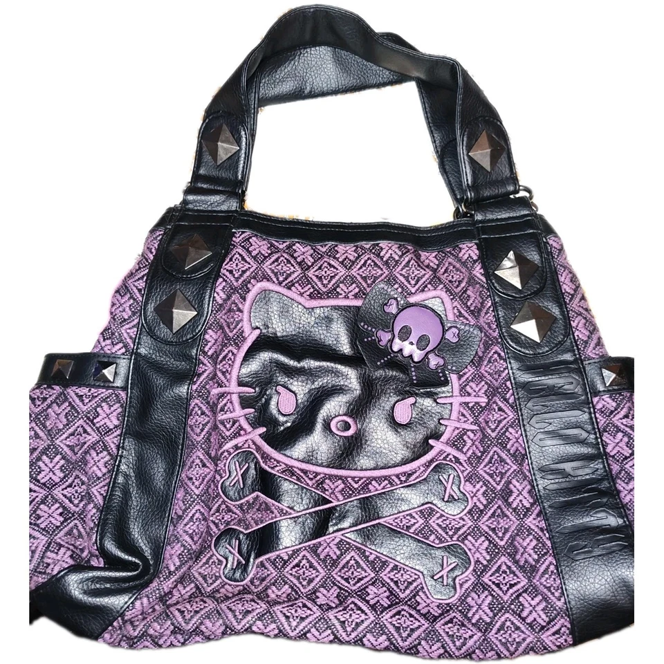 Loungefly Hello Kitty Purple Black Bag - Image 2 of 4