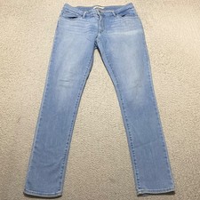 Levi's 711 Jeans Womens sz 32 Blue Denim Medium Wash Mid Rise Skinny