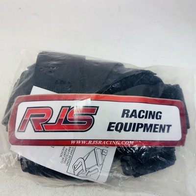 RJS SFI 16.1 CAM LOCK 5PT RACING HARNESS BELT V MOUNT BOLT IN BLACK 30298-16-06