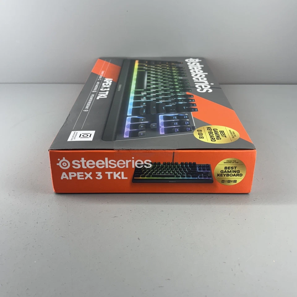 Steelseries Apex 3 TKL RGB Gaming Keyboard – 8-Zone RGB SEALED Factory - Image 3 of 4