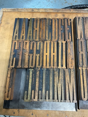 67 pcs of  4 Inch / Letterpress Printing WOOD TYPE / READ - Picture 2 of 7